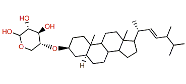 24-Methyl-5a-cholest-22-en-3b-ol 3-O-b-D-xylopyranoside